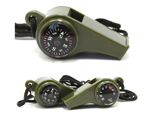 Three-in-one outdoor survival whistle - Security Equipment