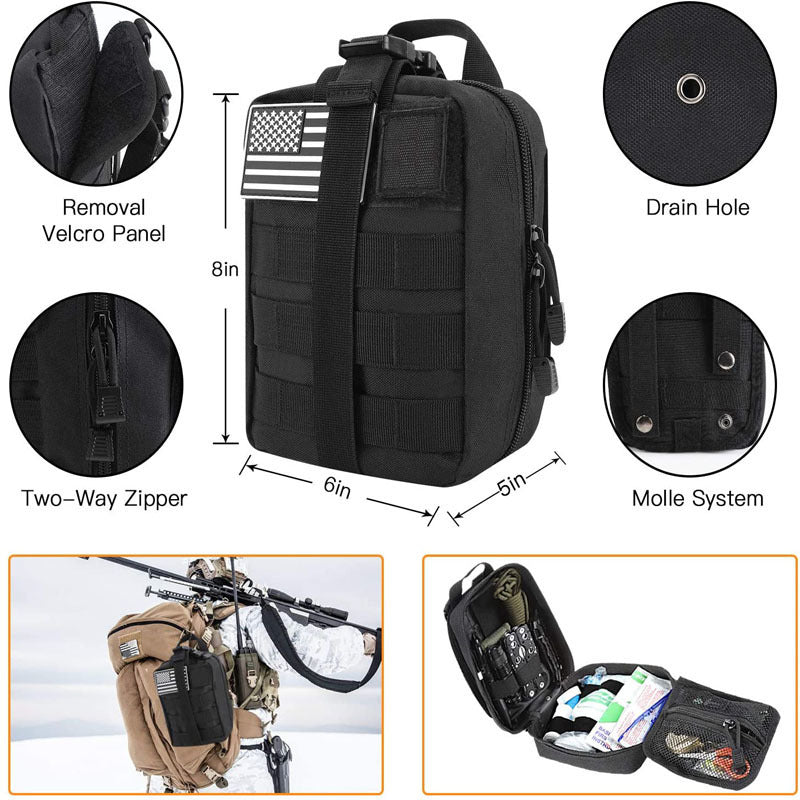 Wilderness Survival First Aid Outdoor Survival Emergency Kit - Security Equipment