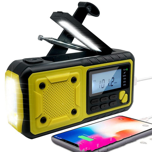 Solar Hand-powered Emergency Multifunctional Radio - Security Equipment