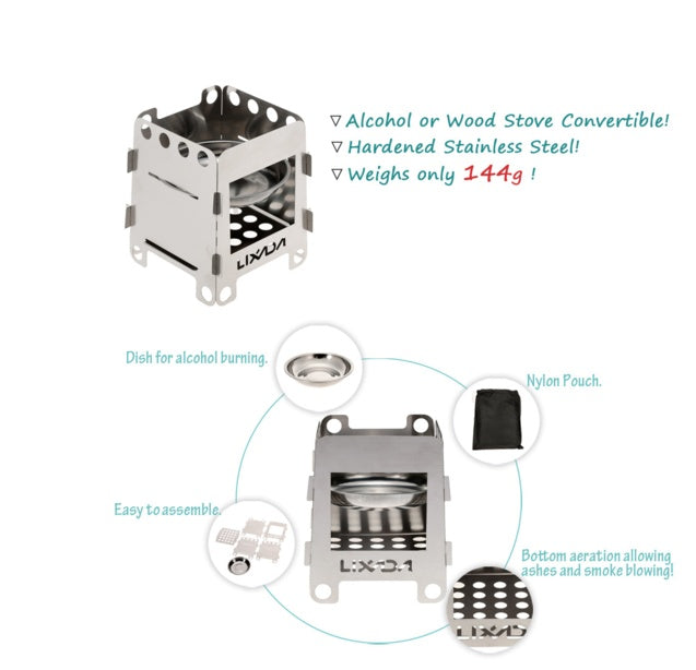 Portable Survival Wood Stove - Security Equipment
