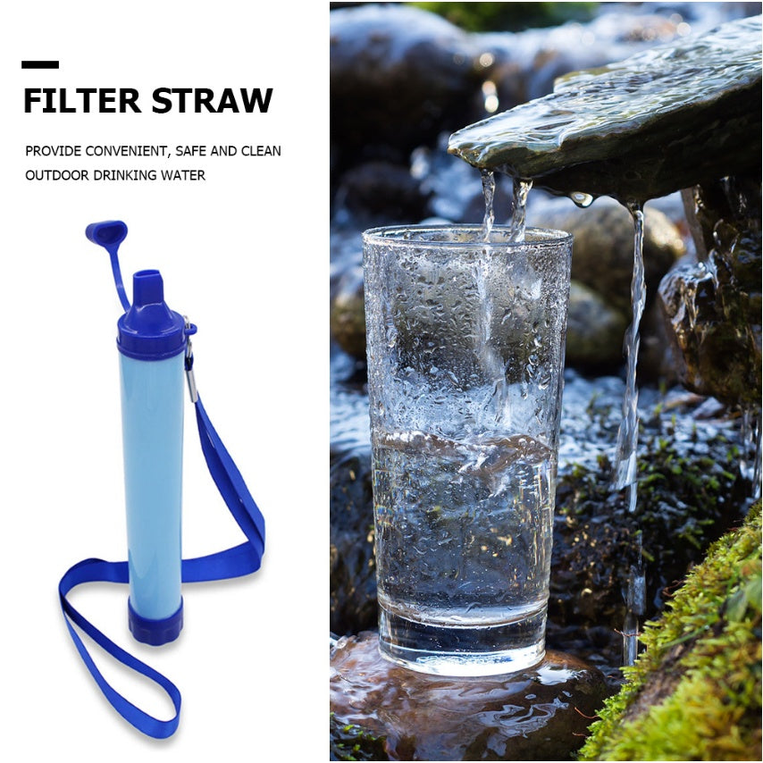 Water Filters Straw Hiking Camping Outdoor Travel Personal Emergency Survival Tools Summer Life Straw - Security Equipment