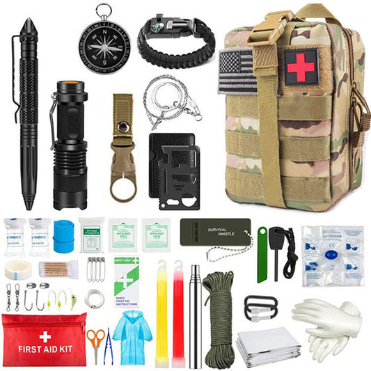Wilderness Survival First Aid Outdoor Survival Emergency Kit - Security Equipment
