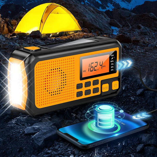 Solar Hand-powered Emergency Multifunctional Radio - Security Equipment
