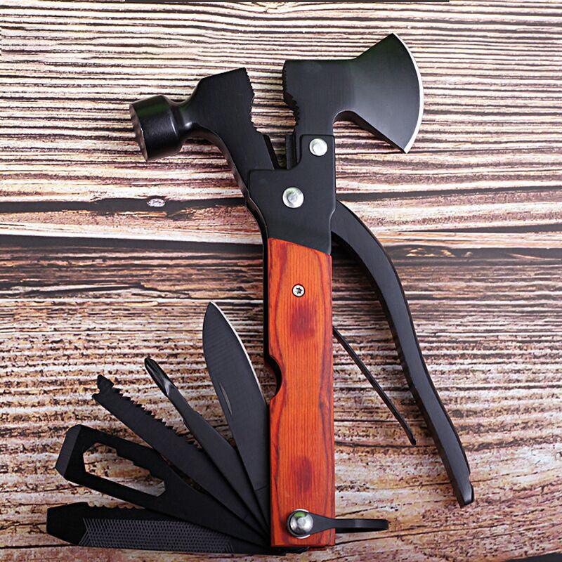 Multifunctional Tool Fire Axe Camping Lifesaving Hammer - Security Equipment