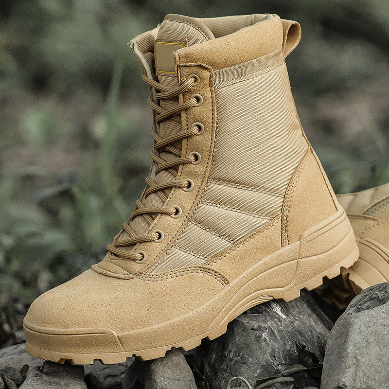 Desert combat boots, land combat boots, hiking shoes - Security Equipment