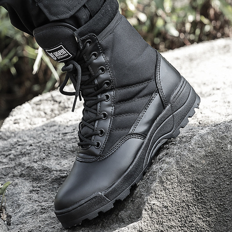 Desert combat boots, land combat boots, hiking shoes - Security Equipment