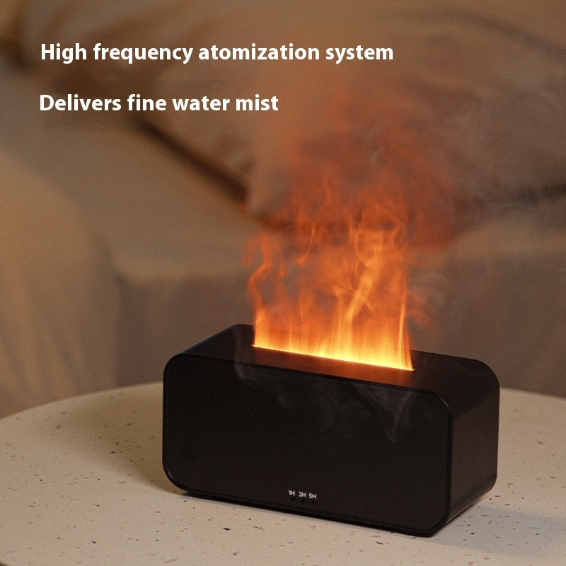 Timing Simulation Aroma Diffuser Usb Household Flame Humidifier  Aromatherapy Machine Spray Air Flame Humidifier Diffuser - Security Equipment