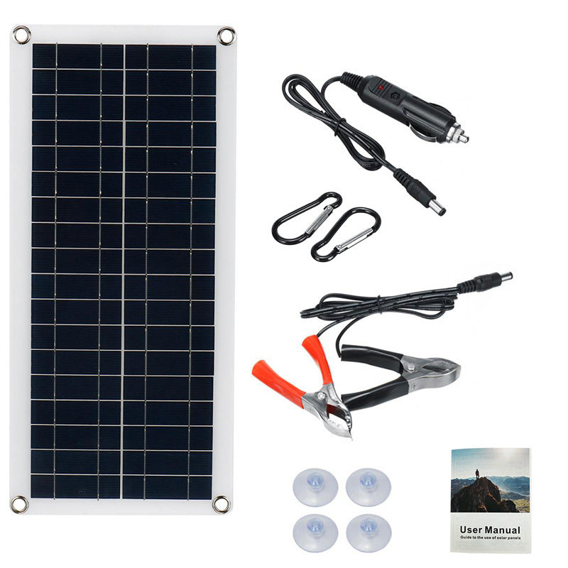 Solar Panel Kit Controller Portable Car - Security Equipment