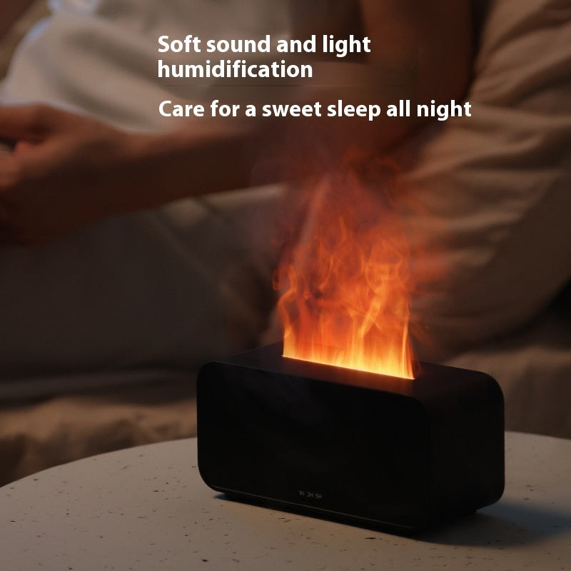 Timing Simulation Aroma Diffuser Usb Household Flame Humidifier  Aromatherapy Machine Spray Air Flame Humidifier Diffuser - Security Equipment