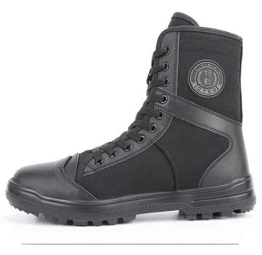 Security Black Training Boots - Security Equipment