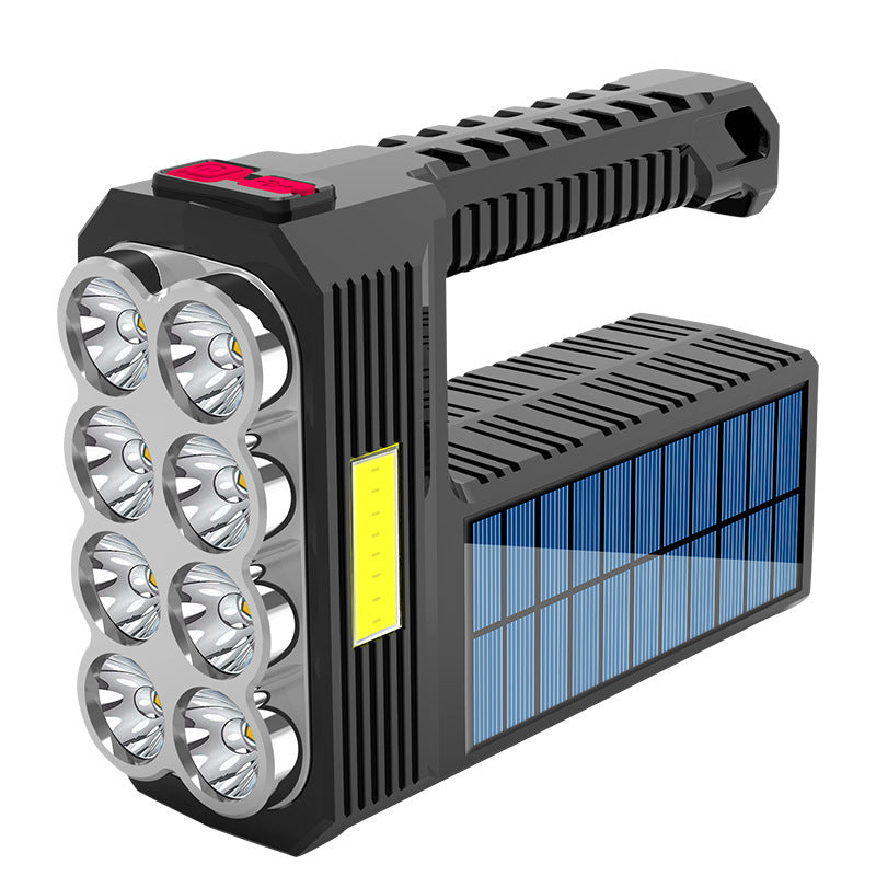 Solar Rechargeable Usb Flashlight Led - Security Equipment